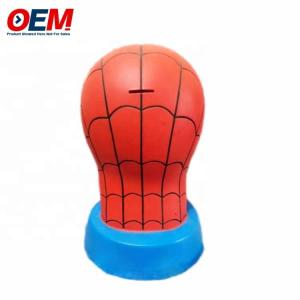 OEM factory make Cartoons Plastic Coin Bank PVC Pika With Lock Key Piggy Bank