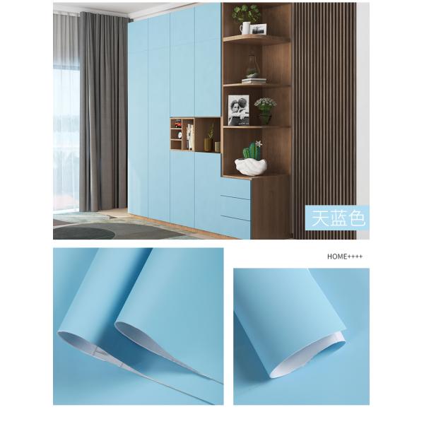 Water-proof and PVC Material for Home Decoration Solid Color Backsplash Wallpaper