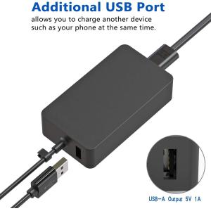 Microsoft Surface Pro Charger 65W Compatible With Surface Pro 3 4 5 6 7 Power