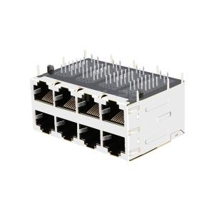 LPJM49030CNL 5G Base-T 2x4 Port POE RJ45 Connector With Integrated Magnetics