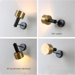 Modern Adjustable Bedside Lamp Wall Lamp Black Gold Luxury Nordic Up Down