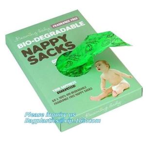 diaper sacks changing bag,PLA nappy bags, Compostable disposable biodegradable