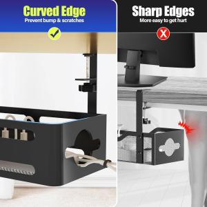 Functional Design Multifunctional Metal Cable Management Box for Desk Cord