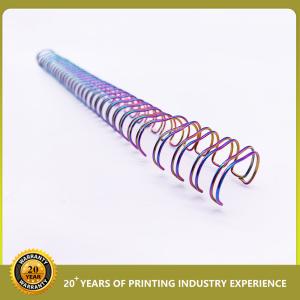 Calendar Double Spiral Coil Binding Pitch 3:1 1.4mm Nylon Steel Double Wire Book