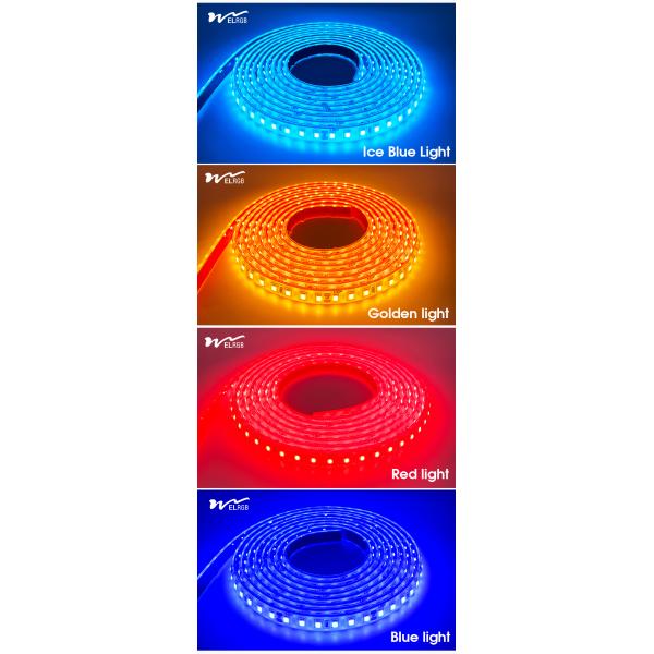 12V 24V IP68 Waterproof Outdoor LED Strip Lights 120leds/M LED Night Light Strips Sincere Solid Silicone Dimmable Strip