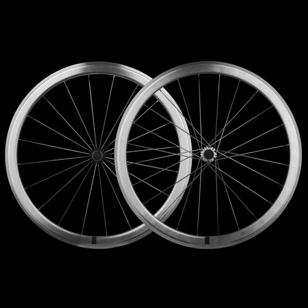 Quality Road Bicycles Professional Custom Vintage Silver Fixed Gear Racing Wheel Set 700c Vintage Road Dead Fly wholesale