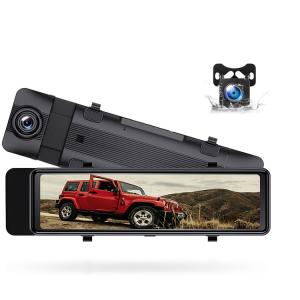 2K 10.88 Inch IPS Dual Lens Vehicle Blackbox DVR Right Hand Drive