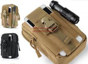 China Outdoor Tactical Holster Military Molle Hip Waist Belt Bag Wallet Pouch Purse Phone Case with Zipper for iPhone 7/LG on sale