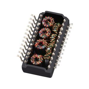 1 Port 1000 BASE-T SMD 24 Pin Ethernet Transformer Modules PSF-2447 LP82440ANL