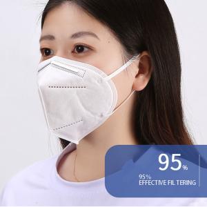 KN95 N95 FFP2 Disposable Earloop Face Mask Three Ply Material Anti - Pollution