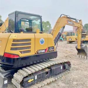 1200 Working Hours Sany SY60 Excavator Mini Used Digger in Shanghai with ISUZU