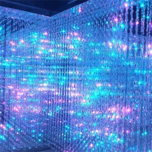 Crystal 3D Pixel Led Chain With 12.1 Lm/W Luminous Efficiency Full Color