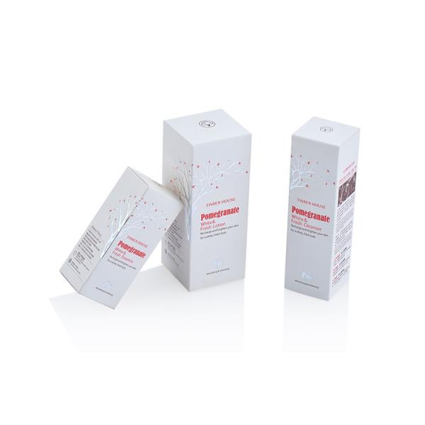 50ml Cleanser Lotion Essence Cosmetic Packaging Boxes Hot Stamping