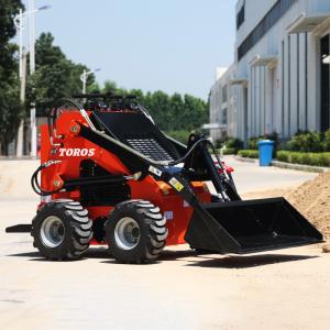 Diesel Powered Construction Mini Skid Steer Loader With Attachments