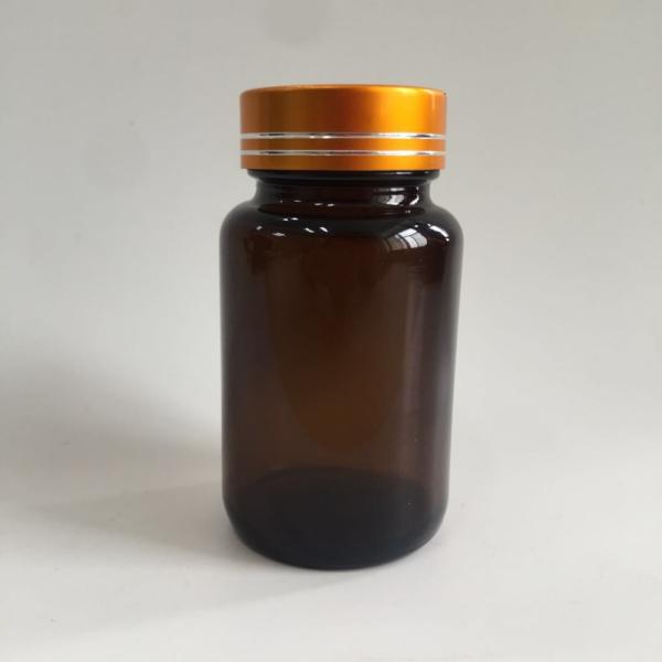 60ml Glass Brown Medicine Bottles AS And PP Material With Aluminium Screw Cap