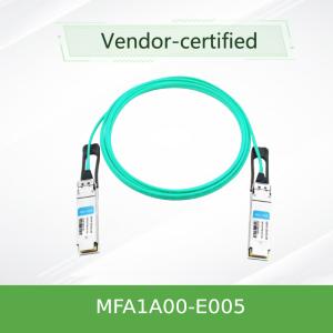 China MFA1A00-E005 Active Optical Cable InfiniBand EDR Up To 100Gb/S QSFP LSZH 5m Mellanox AOC cable on sale