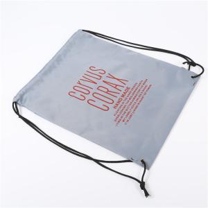 210D Polyester Grey PU Corner Drawstring Packaging Bags