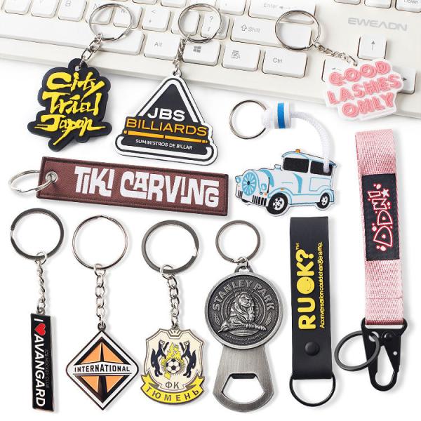 Quality Custom Metal Enamel Keychain Engraving Key Chains Small Keychain Rings wholesale