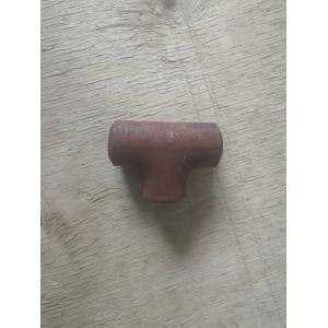 Sch40 Sch80 Std Equal A234WPB Carbon Steel Tee For Pipeline Paint Black Surface