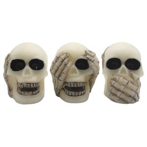 Cheap White Wax Skull LED Light With Freehand Sketch 7.5*10.5*10cm 8.5*10.5*10cm 7*10.5*10cm for sale