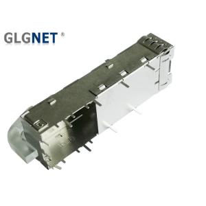 1 X 1 Single Port SFP Cage With Light Pipe For SFP Transceiver Fast Installation