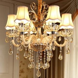 Modern crystal chandelier lighting Fixtures with lamshade (WH-CY-05)
