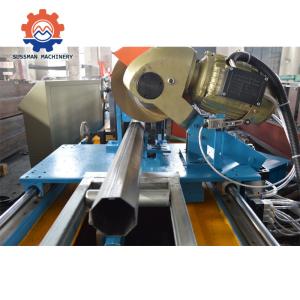 12M/Min Speed 70mm Shaft Steel Octagon Downpipe Pipe Forming Machine For Roller