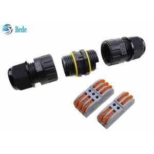 2 3 Pins 2 Channel 250V 24A Waterproof Cable Connectors M25 Quick Wiring