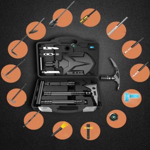 28 In 1 Camping Tool Kit , Hiking Military Survival Tool Kit