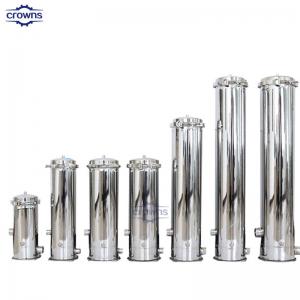 China Stainless Steel Micro Porous Pleated Cartridge Filter Housing on sale