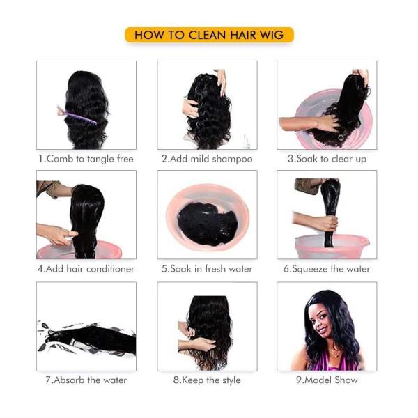 White Women 26'' Long Wavy Synthetic Hair Wigs Body Wave Side Part With Bangs