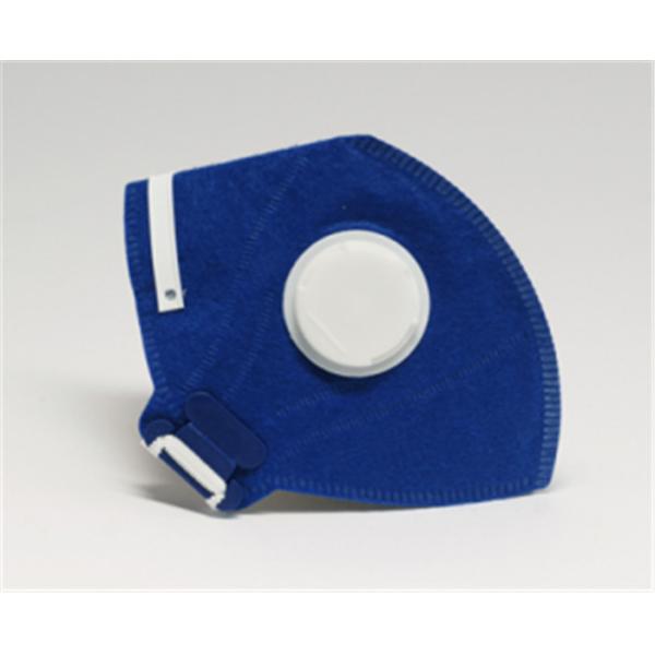 Quality Blue Stereo Thick Dust Respirator With Exhalation Valve Internal External Double Protection wholesale