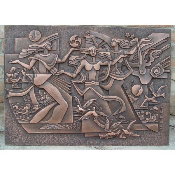 Quality Classical Style Wall Art Bronze Relief Casting Surface Finish Anti Corrosion wholesale
