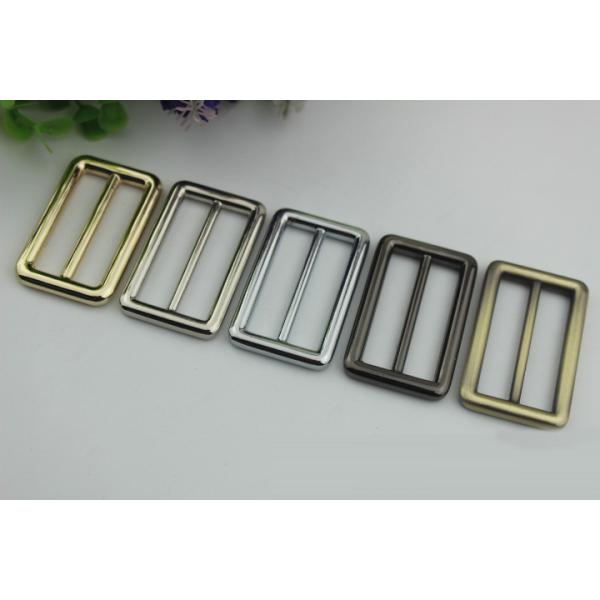 New product 38 mm hanging brush anti brass color zinc alloy metal slide adjustable buckles for bag hardware