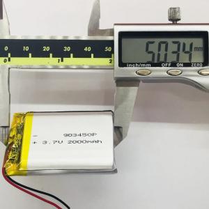 High Discharge Rate Battery 30C Max60C Rechargeable 903450 3.7V 2000mah Lipo