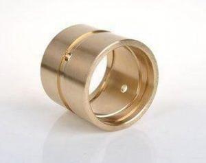 China Gold Oil Groove Bushing Copper Sleeve High Strength Long Lifespan on sale