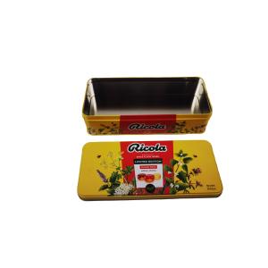 Wholesale CMYK Printed Candy Metal Tin Container with Recyclable Tinplate