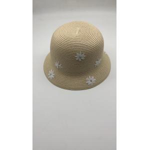 Natural Straw Sun Hat With Wide Brim And Ribbon