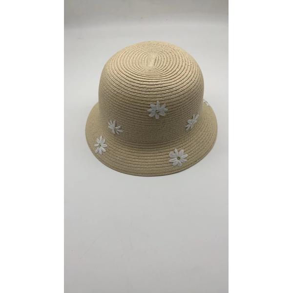 Quality Natural Straw Sun Hat With Wide Brim And Ribbon wholesale