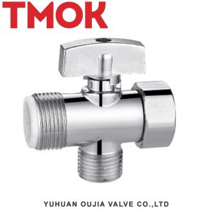 Cheap Chromed Plated Screw Down Cw617n Brass Pneumatic Angle Valve for sale