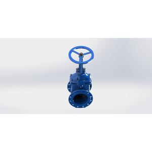 Cheap Red / Blue Ductile Iron Gate Valve For Water Circulation System / Cooling System for sale