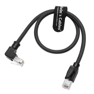 Alvin's Cables Cat6 Shielded RJ45 Cable 1ft Down Angle for PLC Robotics