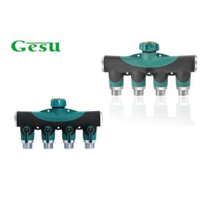 Cheap ANSI Thread Standard 4 Way Garden Hose Splitter Zinc Hose Connector for sale