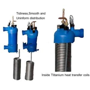 aquarium chiller evaporator titanium heat exchanger