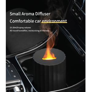 Type C 100ml Flame Humidifier Fire Aroma Diffuser With 7C LED Changing Light
