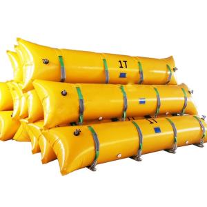 Pillow Type Buoyancy Inflatable Salvage Tubes Bag Floating Pipe On Water