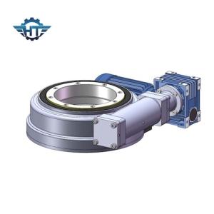 Enclosed IP66 CE Certified Electric Slew Drive With Compact Design And Self Locking Feature