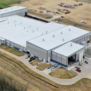 Q355/ Q235 Steel Structure Workshop with Optional Insulation and UPVC Downpipe