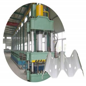 Cheap Cr15 Bearing Steel Three Waves Guardrail Roll Forming Machine Fencing , Lighting , Mining for sale