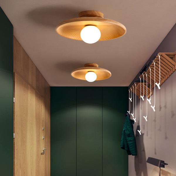Modern Wood LED Ceiling Light Pendant Light Surface Mounted Led Ceiling